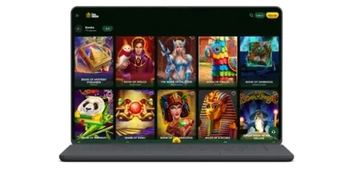 Casinacho Casino Lobby am Laptop